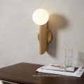 Moderne chinesische Goldfarbenlicht-Luxusglas-Hotelzimmer-LED-Wandleuchten